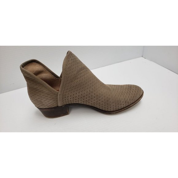 Lucky Brand Baley Suede Leather Ankle Bootie ~ Neutral Casual Boots ~ 7.5 - Picture 6 of 9